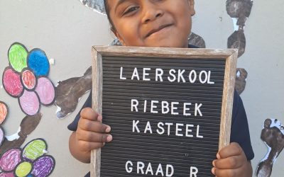 Die Graad R klas van Laerskool Riebeek Kasteel